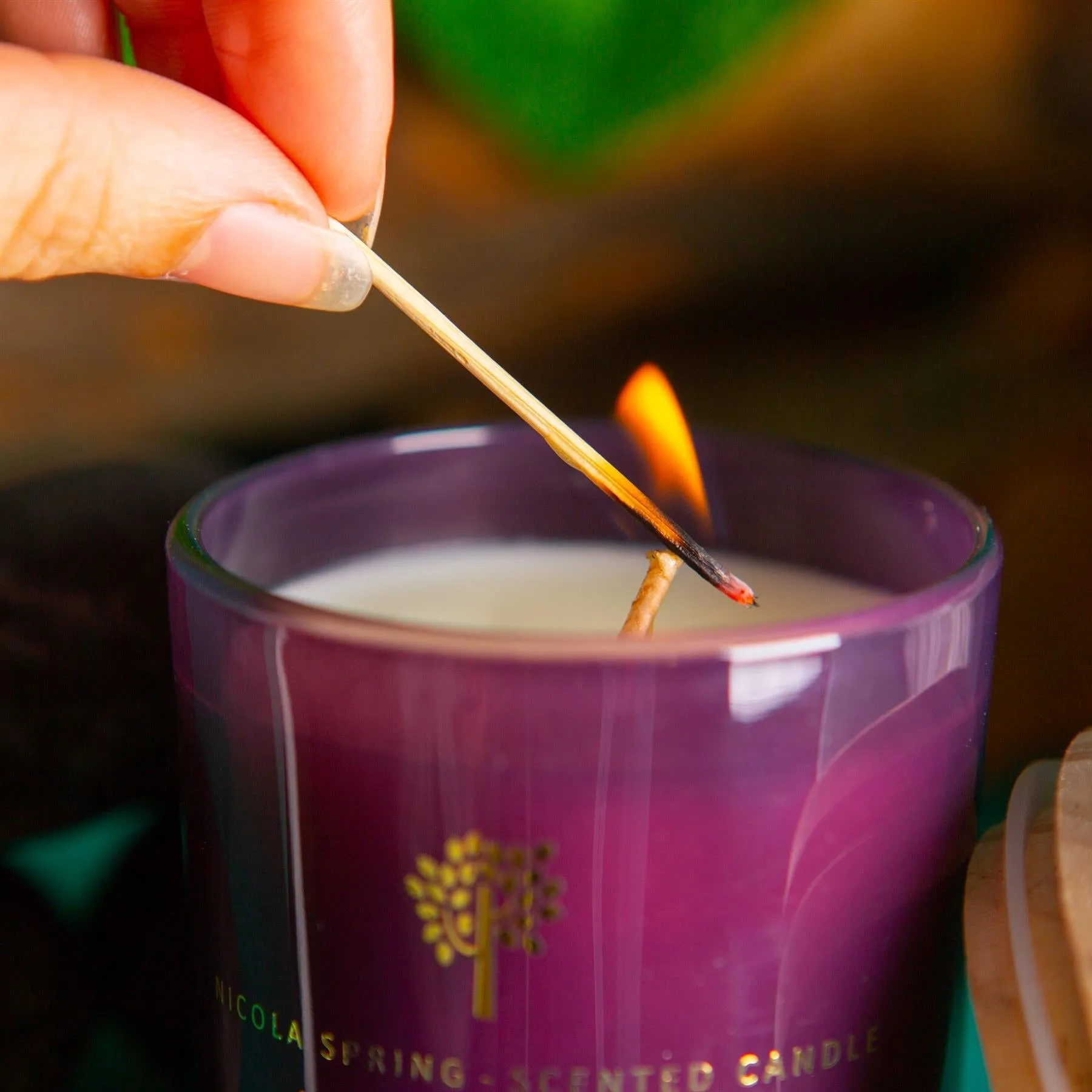 130g Cinnamon Orange Scented Soy Wax Candle - By Nicola Spring