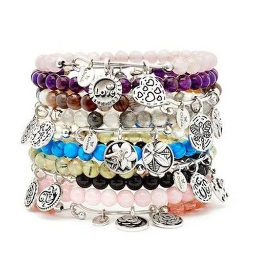 Botswana Agate Tree of Life Bangle