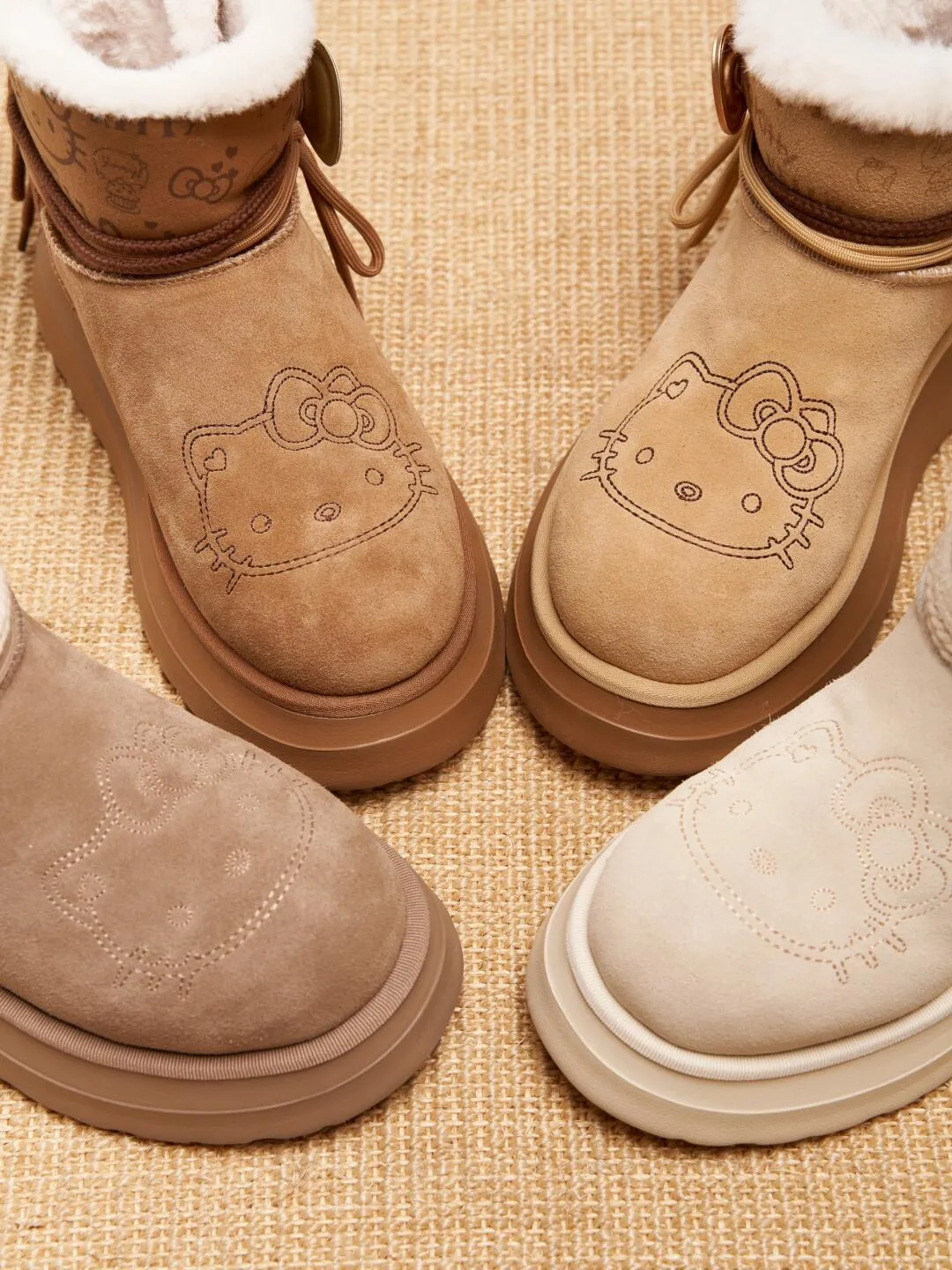 Brown Kitty Thick-Soled Snow Boots