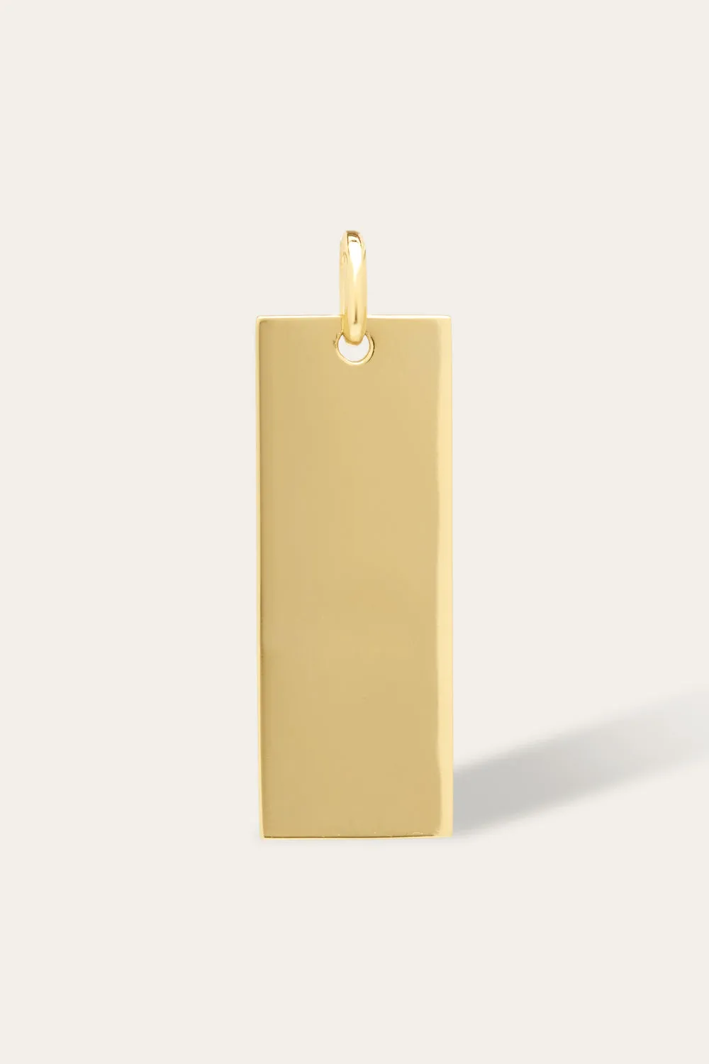 Medium gold vermeil Dog Tag