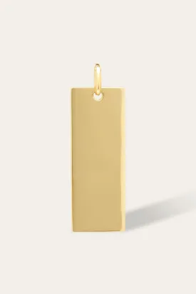 Medium gold vermeil Dog Tag