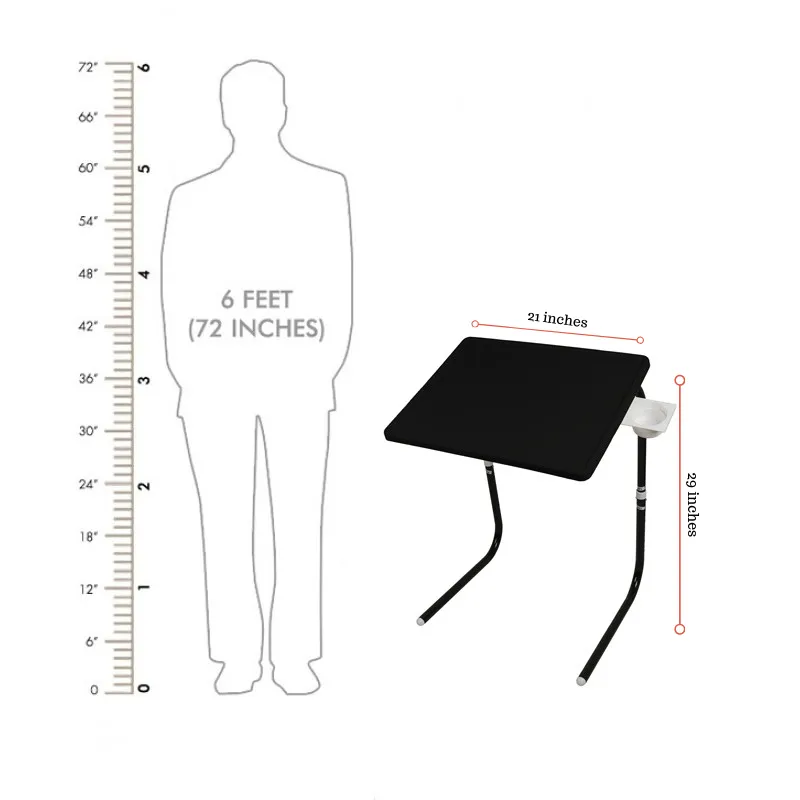 Multi utility Laptop Table I Black with Black